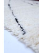 Beni Ouarain tapijt tijdloos zwart en wit collectie - 215x146cm