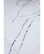 Beni Ouarain zwart en wit tapijt - 391x300cm