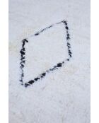 Beni Ouarain zwart en wit tapijt - 391x300cm