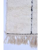 Beni Ouarain zwart en wit tapijt - 391x300cm