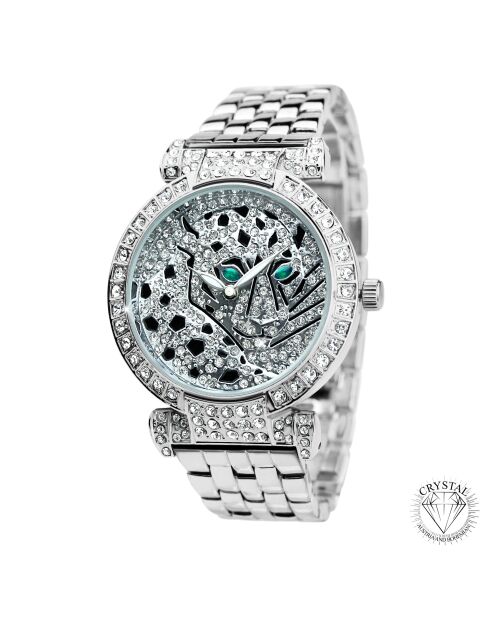 Montre élégante argentée