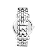 Montre élégante argentée