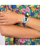 Montre oiseaux chat élégante noire