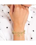 Bracelet en acier inoxydable doré