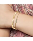 Set mit 2 goldenen B2541 Edelstahlarmbändern