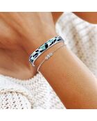 Set mit 2 Edelstahlarmbändern B2164 silber/mehrfarbig