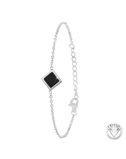 Parure en acier inoxydable B2539 argenté/noir