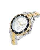 MH312-DFA zilver/goud kwarts herenhorloge