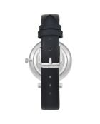 Montre élégante ornée d'un véritable diamant noire