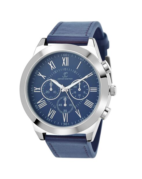 Orologio al quarzo da uomo di Pascal Szerman MH306 blu