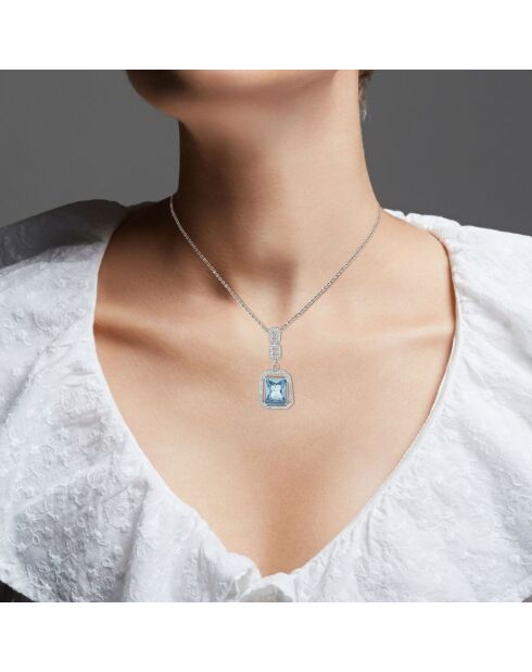 Collier orné de Cristaux Scintillants B4047 argenté