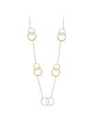 Collar decorado con brillantes cristales dorados