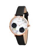 Montre élégante noire