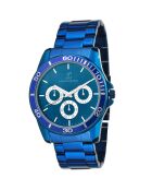 Orologio da uomo al quarzo blu Pascal Szerman MH310