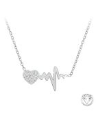 Collier Orné de Cristaux scintillants B2757 argenté