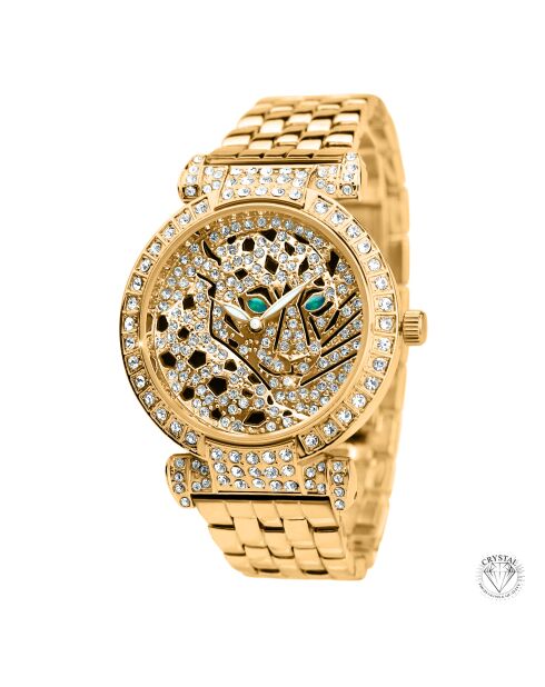 Montre élégante dorée