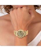 Montre élégante dorée