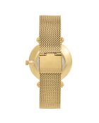 Montre élégante ornée de Cristaux scintillants dorée