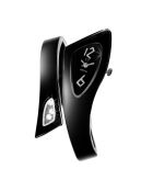 Armbanduhr verziert mit schwarzen Swarovski-Kristallen