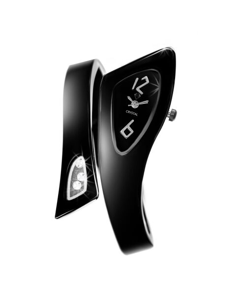 Orologio Bangle decorato con cristalli Swarovski neri