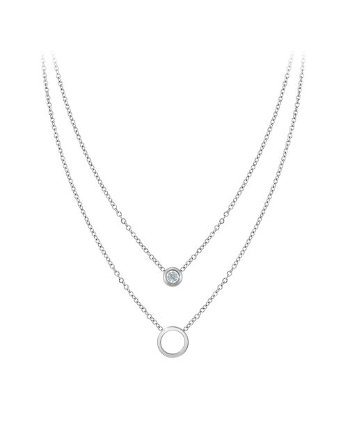 Parure en acier inoxydable B4196 argentée