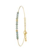 Edelstahlarmband verziert mit blauem Amazonit