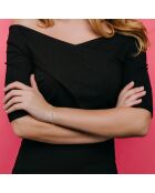 Edelstahlarmband verziert mit blauem Amazonit