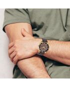 Herren-Quarzuhr von Pascal Szerman braun/gold