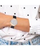 Elegant horloge versierd met fonkelende roségouden kristallen