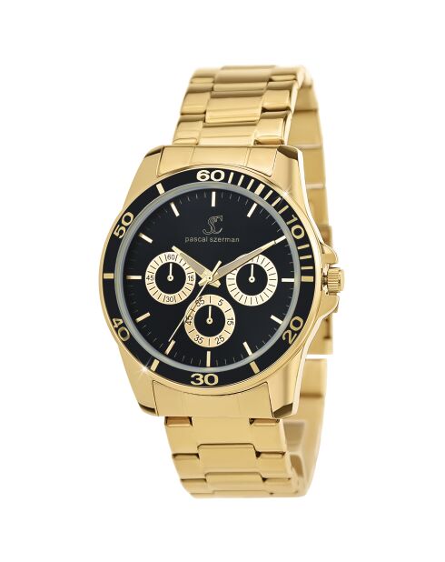 Montre homme quartz par Pascal Szerman dorée