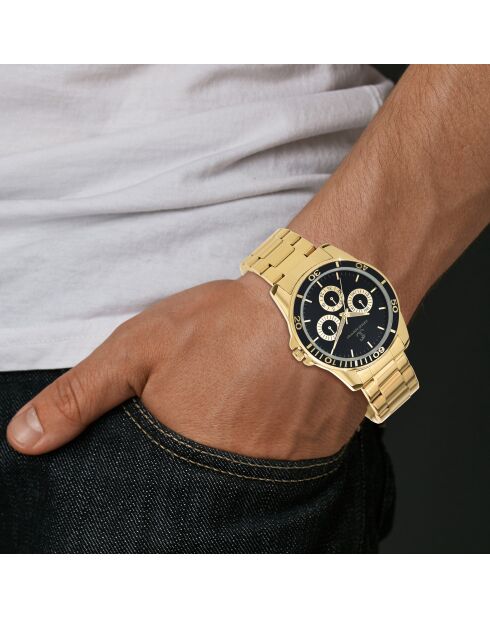 Montre homme quartz par Pascal Szerman dorée