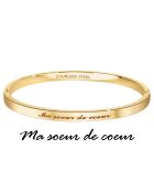 Edelstahlarmband My Sister of Heart aus fein vergoldetem Stahl