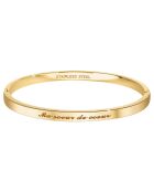 Edelstahlarmband My Sister of Heart aus fein vergoldetem Stahl