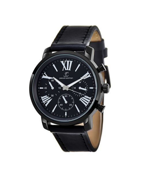 Montre homme quartz Bracelet en acier inoxydable MH289-NFN noire