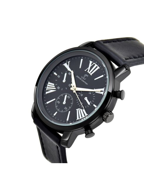 Montre homme quartz Bracelet en acier inoxydable MH289-NFN noire