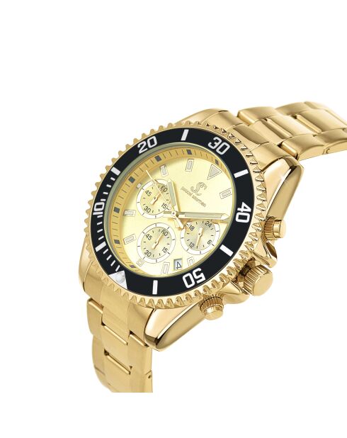 Montre homme quartz MH312 dorée