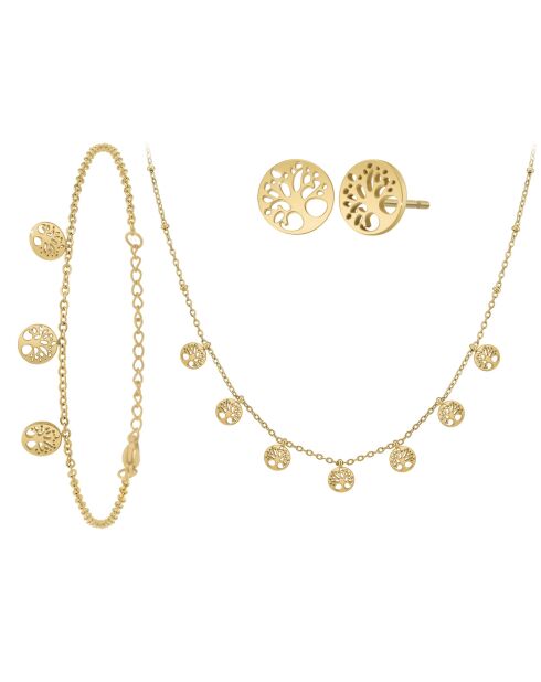 Parure en acier inoxydable B4195 dorée