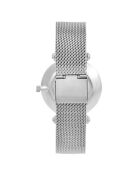 Elegante reloj decorado con un diamante de plata auténtico