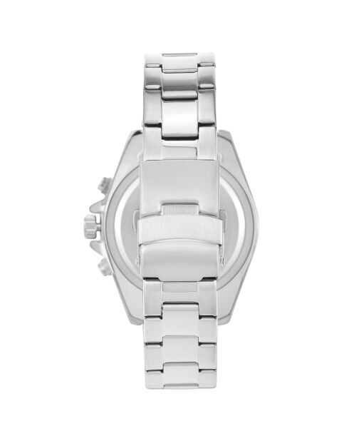 Montre homme quartz argenté/bleu