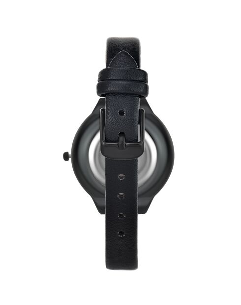 Orologio elegante decorato con un vero diamante nero