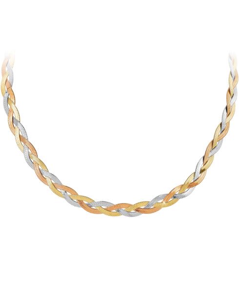 collar plateado de acero inoxidable