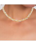 collar plateado de acero inoxidable