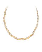 collar plateado de acero inoxidable