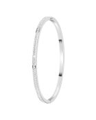 3 Edelstahlarmbänder, verziert mit funkelnden Goldkristallen