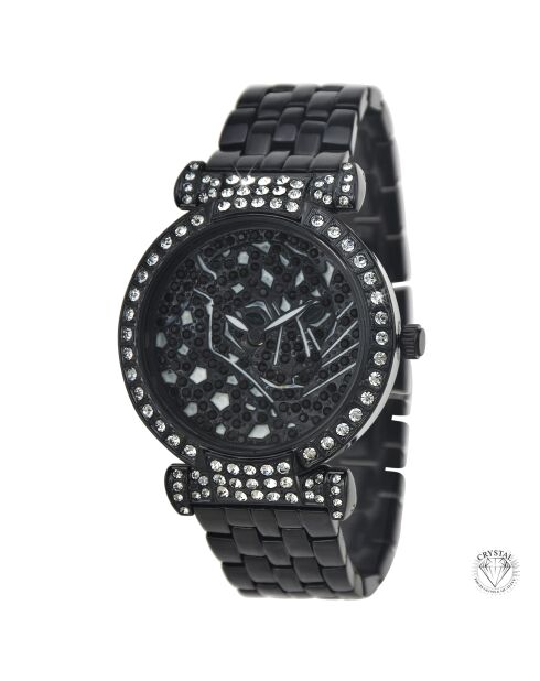 Montre élégante noire