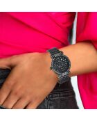 Montre élégante noire