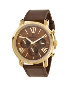 Herren-Quarzuhr von Pascal Szerman Gold/Brown