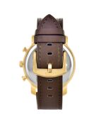 Herren-Quarzuhr von Pascal Szerman Gold/Brown