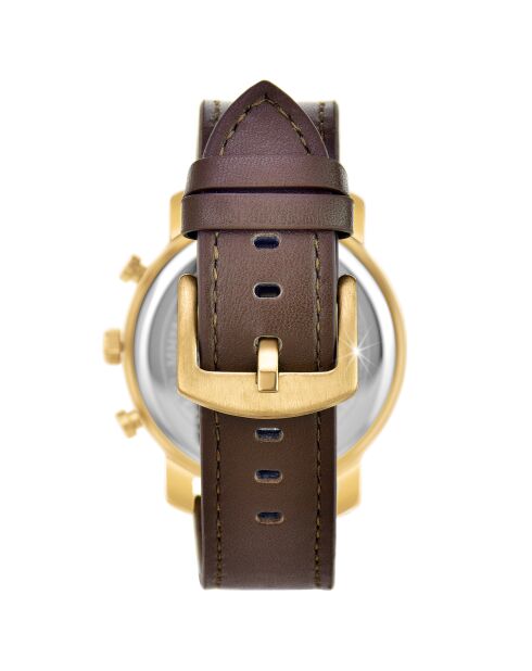 Herren-Quarzuhr von Pascal Szerman Gold/Brown