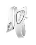 Montre bangle argentée